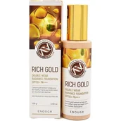 Podkłady do twarzy - Enough, Podkład do twarzy, Rich Gold Double Wear Radiance Foundation 100g SPF50+,  23 ciemny beż, 100ml - miniaturka - grafika 1