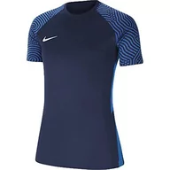 Koszulki i topy damskie - Nike Damska koszulka Strike Ii Jersey Ss Women T-Shirt niebieski granatowy/biały (Midnight Navy/Photo Blue/White) XL - miniaturka - grafika 1