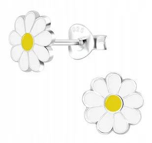 KOLCZYKI SREBRNE DLA DZIEWCZYNKI KWIATKI 925 - Kolczyki - miniaturka - grafika 1