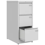 Meble i wyposażenie gabinetów medycznych - Szafka kartotekowa z blokadą wysuwu SZK 201 LX BW - miniaturka - grafika 1