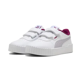 Dziecięce sneakersy Carina 3.0 PUMA White Lilac Crush Purple - Odzież sportowa dziecięca - miniaturka - grafika 1