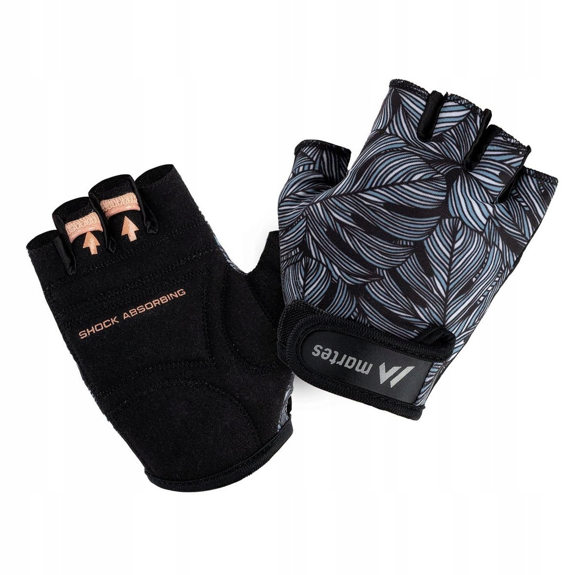 Rękawiczki rowerowe Martes Lady Bayon czarno-białe rozmiar L