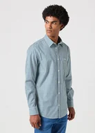 Koszule męskie - Męska koszula Wrangler LS 1 PKT SHIRT M - miniaturka - grafika 1