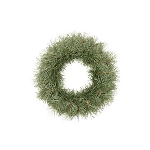 Wianek z folii PCV 25 cm zielony - Choinki - miniaturka - grafika 1
