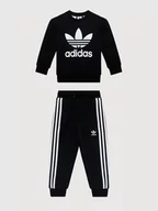 Dresy i komplety dla chłopców - Adidas Dres adicolor Crew Set H25250 Czarny Regular Fit - miniaturka - grafika 1