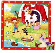 Puzzle - Brimarex Top Bright gra i puzzle drewniane Na wsi 25 el 130757 130575 - miniaturka - grafika 1