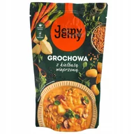 Zupy w płynie - Zupa Grochowa Z Kiełbasą Wieprzową Grochówka Jemyjemy 450G - miniaturka - grafika 1