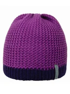Czapki damskie - Dziecięca czapka beanie fioletowo-granatowa Doll - miniaturka - grafika 1