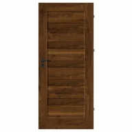 Drzwi wewnętrzne - Skrzydło drzwiowe pełne Notus orzech trend 80 prawe Nawadoor - miniaturka - grafika 1