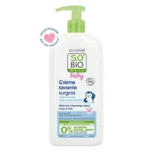 Kosmetyki kąpielowe dla dzieci - Bio So etic SO Baby, Ultra bogaty krem do mycia ciała i włosów niemowląt i dzieci, 500 ml - miniaturka - grafika 1