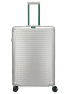 Walizki - Walizka aluminiowa duża Travelite Next 75 Years Edition - silver / green - miniaturka - grafika 1