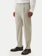 Spodnie męskie - Calvin Klein Chinosy LV04LE612G Beżowy Slim Fit - miniaturka - grafika 1