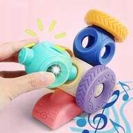 Zabawki sensoryczne - MIĘKKIE KREATYWNE KLOCKI SENSORYCZNE ZESTAW 13 SZT DLA NIEMOWLĄT GRYZAKI - miniaturka - grafika 1