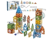 Klocki - Klocki Magnetyczne Konstrukcyjne TOR KULKOWY 156 El. Kulodrom - miniaturka - grafika 1