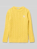 Swetry dla chłopców - Sweter z dzianiny z prążkowanymi wykończeniami - miniaturka - grafika 1