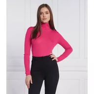 Swetry damskie - Patrizia Pepe Wełniany golf | Slim Fit - miniaturka - grafika 1