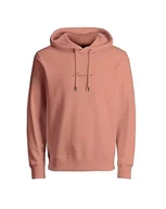 Bluzy męskie - JACK & JONES Męska bluza z kapturem, Shrimp, XXL - miniaturka - grafika 1