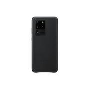 Etui i futerały do telefonów - Etui Leather Cover Black do Galaxy S20 Ultra - miniaturka - grafika 1