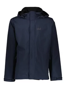 Jack Wolfskin Kurtka funkcyjna "Silver Pass" w kolorze granatowym - Kurtki i kamizelki sportowe męskie - miniaturka - grafika 1