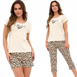 PIŻAMA Damska CORNETTE 665 Perfekt 2 S / 36 Beż - Piżamy damskie - miniaturka - grafika 1