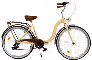Dallas Bike Składak Alu 7Spd 28 cali Krem Z Brązem - Rowery - miniaturka - grafika 1