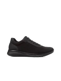 Geox Sneakersy "Monreale" w kolorze czarnym - Trampki męskie - miniaturka - grafika 1
