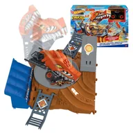 Samochody i pojazdy dla dzieci - Hot Wheels Monster Trucks Arena Smashers Tiger Shark Zakręcona Demolka Półfinał - miniaturka - grafika 1