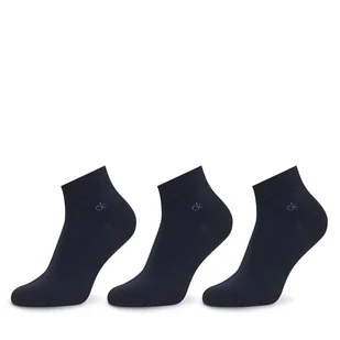 Zestaw 3 par niskich skarpet męskich Calvin Klein 701234209 Granatowy - Skarpetki męskie - miniaturka - grafika 1
