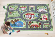 Dywany dla dzieci - Dywanik dziecięcy 100x150 cm tor samochodowy - miniaturka - grafika 1