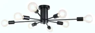 Lampy sufitowe - Lampa sufitowa metalowa loft cylinder wisząca AT43-8SZ-Black - miniaturka - grafika 1