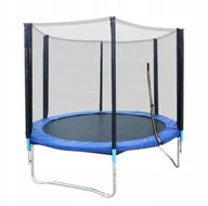 Place zabaw - Trampolina ogrodowa z siatką i drabinką śr. 244 cm - miniaturka - grafika 1