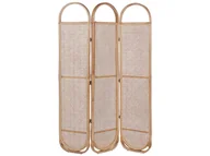 Parawany - 3-panelowy składany parawan pokojowy rattanowy 118 x 180 cm naturaly CORTONA - miniaturka - grafika 1