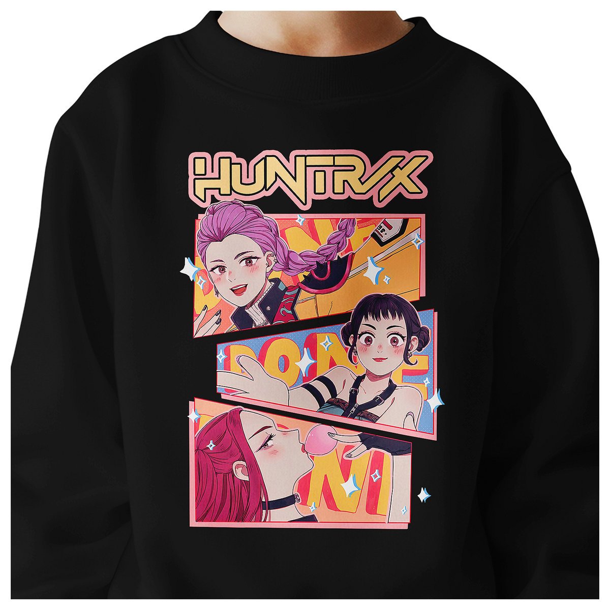 BLUZA DZIECIĘCA KPOP DEMON HUNTERS HUNTRIX 122-128 BAWEŁNIANA JAKOŚĆ