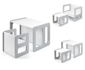 Wyposażenie pokoiku dziecięcego - Milly Mally Zestaw mebli Stella 3w1 Grey - miniaturka - grafika 1