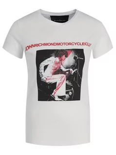 Koszulki i topy damskie - John Richmond T-Shirt RWA19251TS Biały Regular Fit - grafika 1