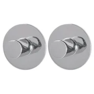 Wieszaki łazienkowe - Wieszak samoprzylepny Style okrągły 3m chrom 2 szt. - miniaturka - grafika 1