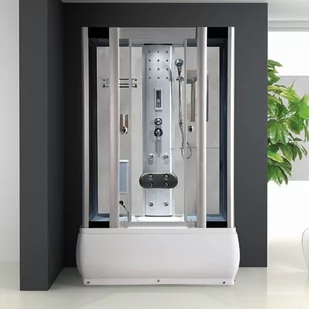 Kabina prysznicowa z siedziskiem i sauną 120x85 WSH7716WS - Kabiny z hydromasażem - miniaturka - grafika 1