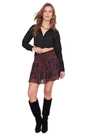 Spódnice - TRENDYOL Women's Damska Mini A-linia spódnica z dzwoneczkiem tkanina spódnica spódnica, brązowa, 36, Brown, 36 - miniaturka - grafika 1
