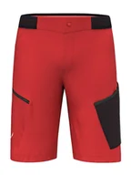 Spodenki męskie - Salewa Szorty funkcyjne - Athletic fit - w kolorze czerwono-czarnym - miniaturka - grafika 1