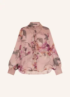 Luisa Cerano Koszula Z Jedwabiu Z Falbankami rosa - Moda i Uroda OUTLET - miniaturka - grafika 1