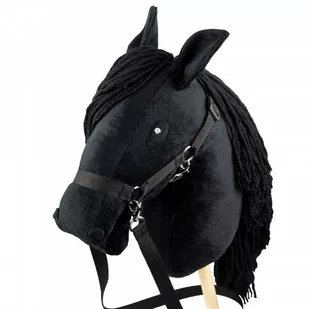Skippi hobby horse z kantarem czarny koń A3 duży - Księgarnia OUTLET - miniaturka - grafika 1