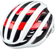 Kaski rowerowe - Abus AirBreaker Kask rowerowy, white/red L | 58-62cm 2021 Kaski szosowe 86837 - miniaturka - grafika 1