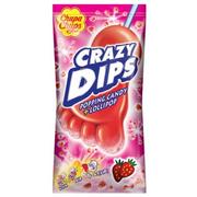 Gumy do żucia, lizaki, dropsy - Chupa Chups Crazy Dips Lizak stopa strzelający 14g - miniaturka - grafika 1