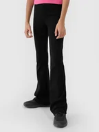 Legginsy - Dziewczęce legginsy z wysokim stanem 4F 4FJWSS25TTIGF199-20S Czarny - miniaturka - grafika 1