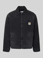 Kurtki męskie - Kurtka jeansowa z zamkiem błyskawicznym i detalem z logo model ‘DETROIT’ - miniaturka - grafika 1