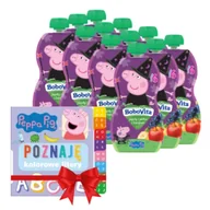 Desery dla dzieci - BoboVita Świnka Peppa Mus jagody jabłka banan po 6 miesiącu + Książeczka GRATIS Zestaw 12 x 100 g - miniaturka - grafika 1