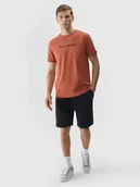 Spodenki męskie - 4F Spodenki dresowe męskie - czarne S - miniaturka - grafika 1