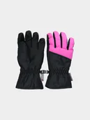 Rękawice narciarskie - 4F Rękawiczki narciarskie dziecięce - różowe XL - miniaturka - grafika 1