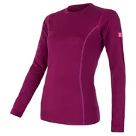 Koszulki sportowe damskie - Damska koszulka Sensor Merino Wool Active dł.r. Rozmiar: M / Kolor: fioletowy - miniaturka - grafika 1