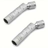 Inne - Zestaw Narzędzi do Usuwania Świec Zapłonowych ASDTODW, 2 szt., Magnetyczne, 14mm & 16mm, z Przekładnią 3/8", Klucze Obrotowe ze Chromowo-Wanadowej - miniaturka - grafika 1